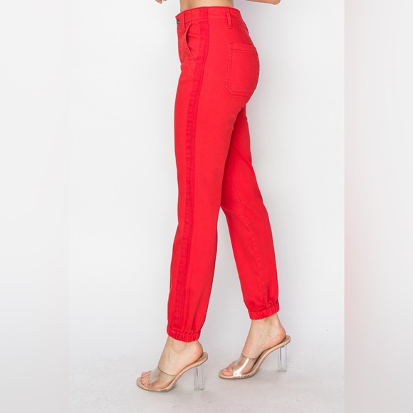 RISEN Full Size High Waisted Jogger Jeans - Picture 7 of 7